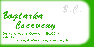 boglarka cserveny business card